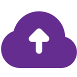 purple cloud icon